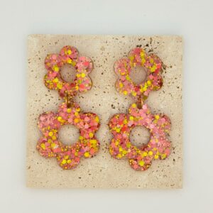 Boucles Double fleur - Chaleur d'Ocre