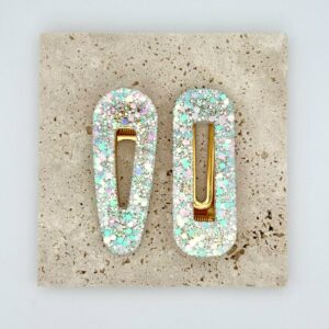 Barrette - Blanc nacré