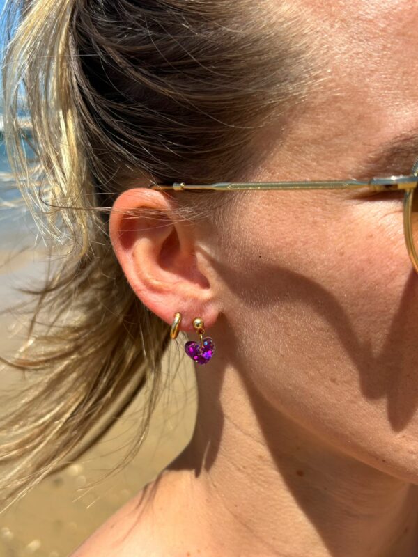 Boucles Coeur de Marie - Blanc nacré – Image 3