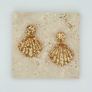 Boucles Éclat d'écume - Champagne doré