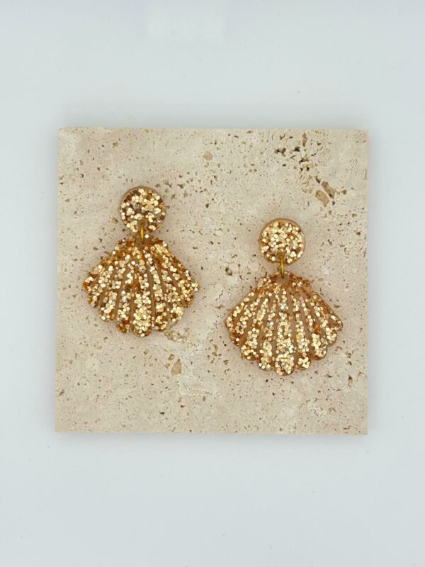 Boucles Éclat d'écume - Champagne doré
