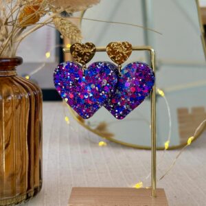 Boucles Coeur à coeur - Nuit céleste