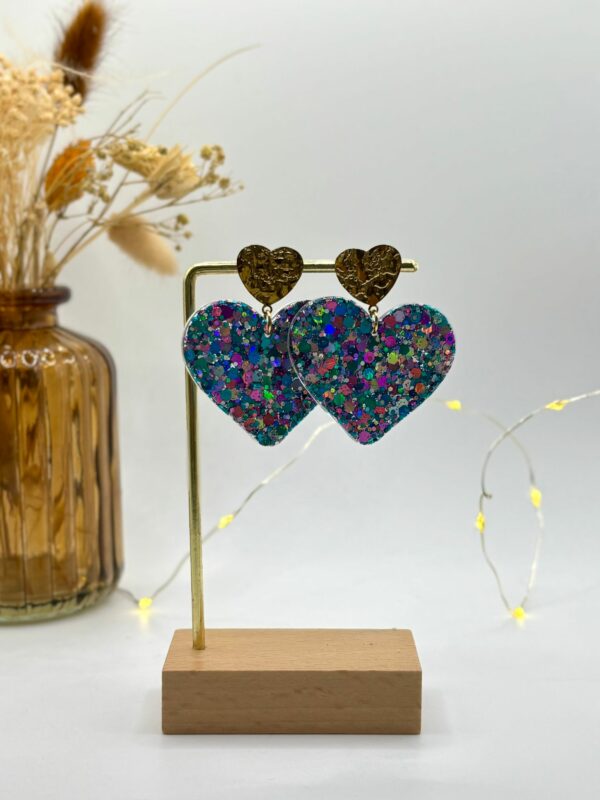 Boucles Coeur à coeur - Ciel sucré