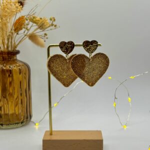 Boucles Coeur à coeur - Gold
