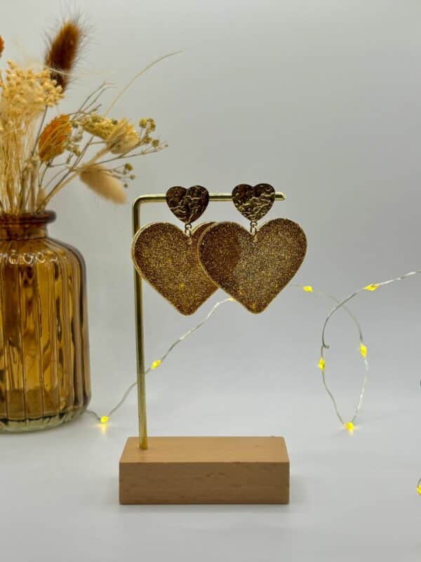 Boucles Coeur à coeur - Gold