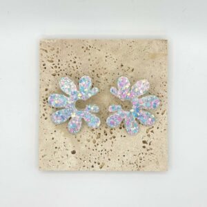 Boucles Passiflore - Blanc nacré