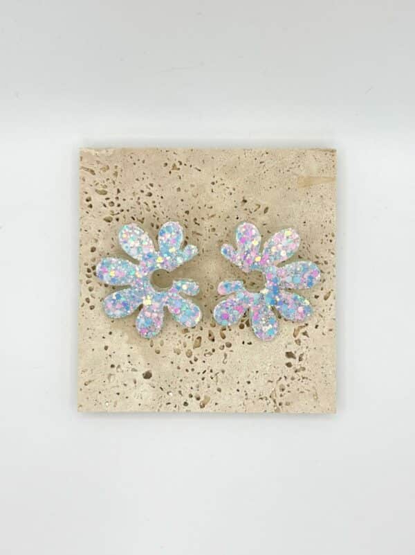 Boucles Passiflore - Blanc nacré