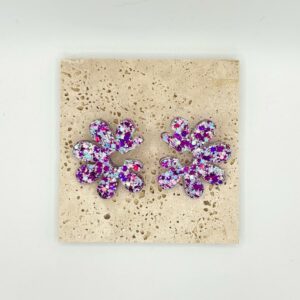 Boucles Passiflore - Lilas givré