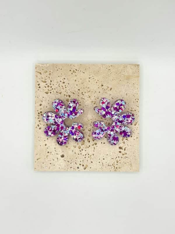 Boucles Passiflore - Lilas givré