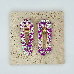 Barrette - Lilas givré