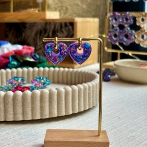 Boucles Coeur - Violette